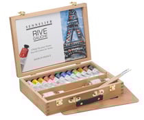 Coffret de 12 tubes 40 ml de peinture Sennelier Huile fine Rive Gauche - Fine