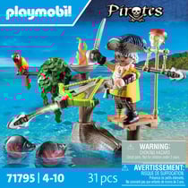 Playmobil - Pirate avec arbalète et poissons à viser - 71795 - Les pirates