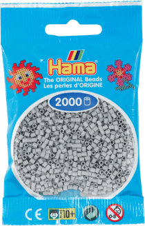 Sachet 2000 Mini perles Hama - Gris clair - 50170