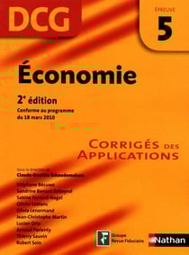 Economie - épreuve 5 - DCG corrigés Format : ePub 2 DCG - Format : ePub 2