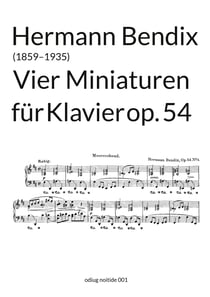 Vier Miniaturen op. 54 - für Klavier