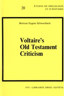 Voltaire's Old Testament Criticism