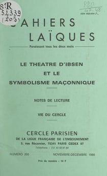 Le théâtre d'Ibsen et le symbolisme maçonnique - Notes de lecture. Vie du Cercle