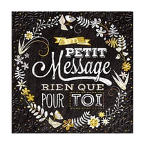 Carte Dbl En Lettre D'Or 14,5X14,5
