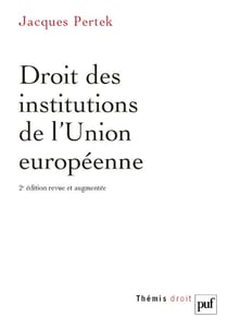 Droit des institutions de l'Union européenne