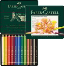 Boîte en métal Faber-Castell - Polychromos - 24 crayons