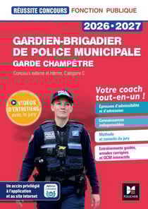 Réussite Concours - Gardien-brigadier de police municipale - Préparation complète 2026-2027