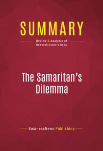 Summary: The Samaritan's Dilemma - Review and Analysis of Deborah Stone's Book