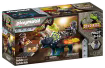 70627 - Playmobil Dino Rise - Triceratops et soldats