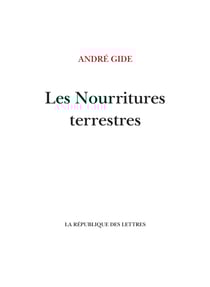 Les Nourritures terrestres