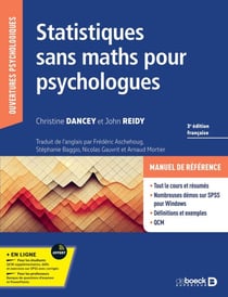 Statistiques sans maths pour psychologues - SPSS pour Windows - QCM et exercices corrigés