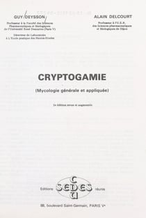 Cryptogamie - Mycologie générale et appliquée