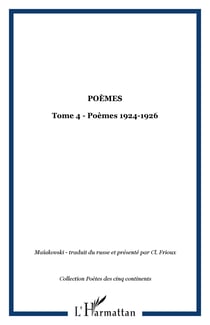 Poèmes - Tome 4 - Poèmes 1924-1926