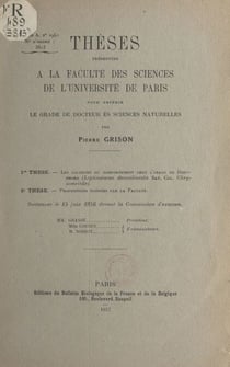 Les facteurs du comportement chez l'imago du doryphore (Leptinotarsa decemlineata Sat,. Col. Chrysomelidae). Suivi de Propositions données par la Faculté - Thèses présentées à la Faculté des sciences de l'Université de Paris pour obtenir le grade de Do...