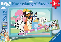 Puzzles 2 x 12 pièces - S'amuser avec Bluey