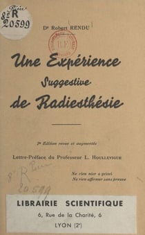 Une expérience suggestive de radiesthésie