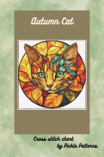 Autumn Cat - Stained Glass Animals