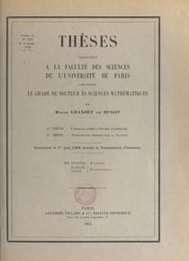 Ensembles fermés d'entiers algébriques - Suivi de propositions données par la faculté : Travaux de Mandelbrojt sur les classes quasi-analytiques de Gelfand et Chilov