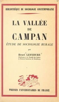 La vallée de Campan - Étude de sociologie rurale