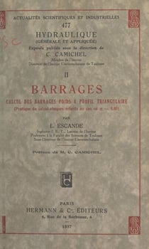 Barrages (2). Calcul des barrages poids à profil triangulaire - Pratique du calcul-abaques relatifs au cas où n = 0,05