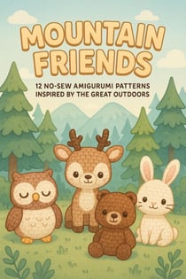 Mountain Friends: 12 No-Sew Amigurumi Patterns