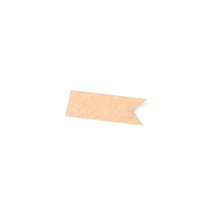25 étiquettes fanions kraft