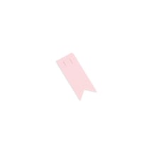 24 étiquettes fanion - rose poudré