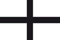 Autocollant "kroaz du" croix noire
