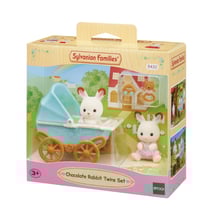 Les jumeaux Lapin Chocolat et poussette double - Sylvanian Families - 5432