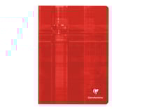 1 cahier broché - Format A4 21 x 29.7 cm - Metric - Clairefontaine - 96 pages grands carreaux - Coloris assortis