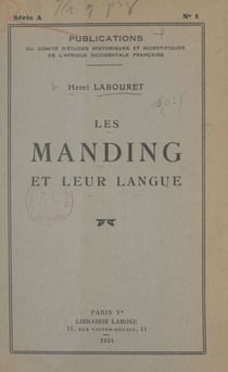 Les Manding et leur langue