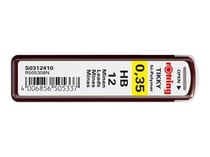 Lot de 12 mines HB - Pointe extra-fine 0.35 mm - Rotring