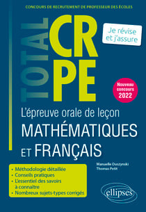 L’épreuve orale de leçon mathématiques et français - CRPE