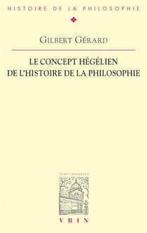 Le concept hégélien de l'histoire de la philosophie