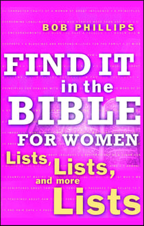 Find It in the Bible for Women - Lists, Lists, and more Lists