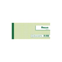 Exacompta – Carnet à souche Reçus – 50 feuillets – Format horizontal 9 × 21 cm