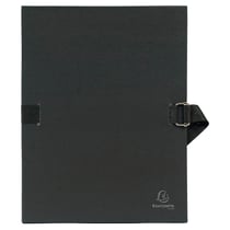 1 chemise sans rabats à sangle A4 - Dos extensible - Carton - Exacompta - Coloris assortis