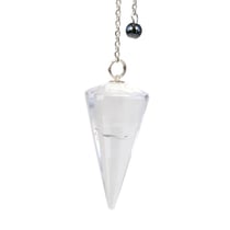 Pendule à Facettes en Quartz Naturel