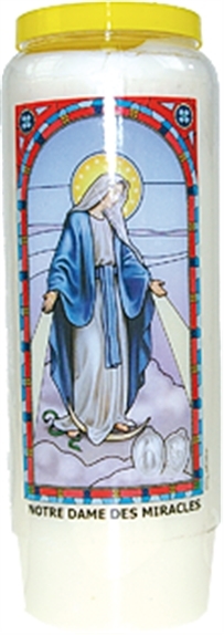 Bougie neuvaine Notre Dame des miracles