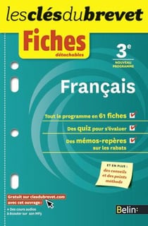 LES CLES DU BREVET : français - 3ème - fiches