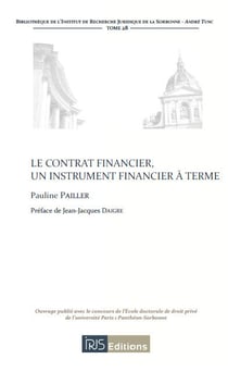 Le contrat financier - un instrument financier à terme