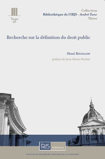 Recherche sur la definition du droit public