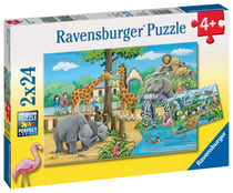 Puzzle Bienvenue au zoo - 2 x 24 pièces