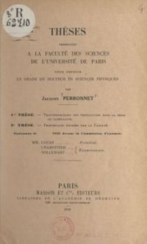 Transformations des photooxydes dans la série du naphtacène - Thèses présentées à la Faculté des sciences de l'Université de Paris pour obtenir le grade de Docteur ès sciences physiques