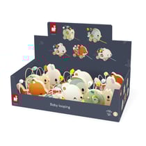 Mini-Looping en Bois - 5 Modèles Assortis - Looping Métal avec Billes en Bois - Développe la Motricité Fine et Globale - Jouet d'Eveil en Bois