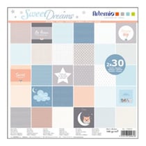 Bloc de 60 feuilles de papier Sweet dreams - 30x30 cm