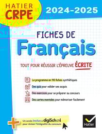 Hatier CRPE - Fiches de Français - Epreuve écrite 2024/2025