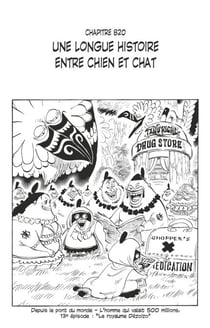One Piece édition originale - Chapitre 820 - Une longue histoire entre chien et chat