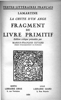 La Chute d’un Ange - Fragment du Livre primitif