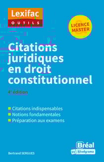 Citations juridiques en droit constitutionnel - Licence, Master
